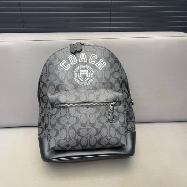 Coach 蔻驰 Graham双肩包 男女通用大容量背包 经典logo搭配原厂工艺材质 休闲百搭 采用精湛镶嵌细工 实物拍摄 原厂原版面料 配送防尘袋 32 X