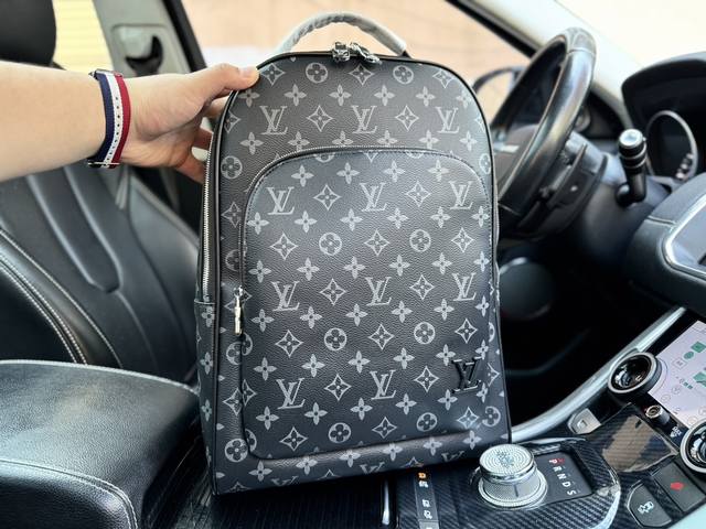 高端货新款 “Louos Vuitton”Lv双肩包 N40499 路易威登 Louis Vuitton Avenue 可调节肩带棋盘格设计拉链开合 涂层帆布拼