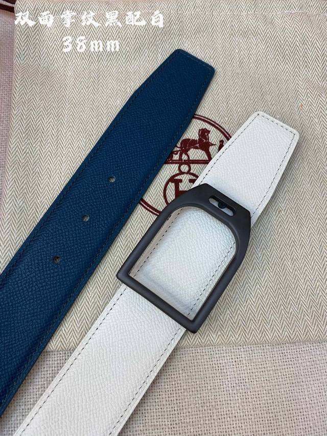 Hermes-38MM 爱马仕专柜同步 进epsom双面小牛皮 精钢精品五金 双面可用