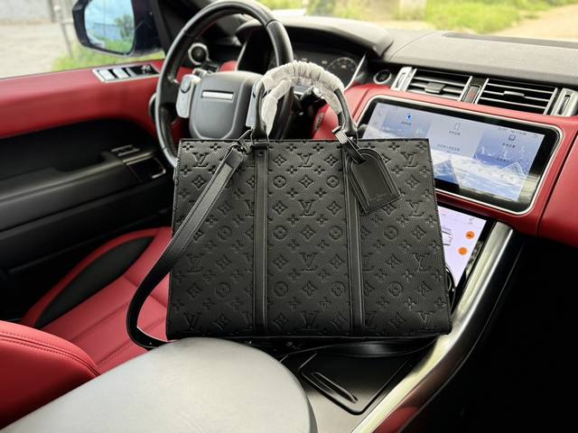 高端货 新款 “ Louis Vuitton ”Lv公文包路易威登男士配皮公文包 M45265 Sac Plat Horizontal Zippé 77 4可拆